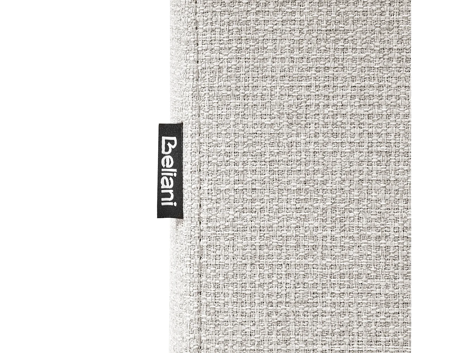 Lit ottoman sans tête de lit Tissu DINAN 180 x 200 cm Gris clair