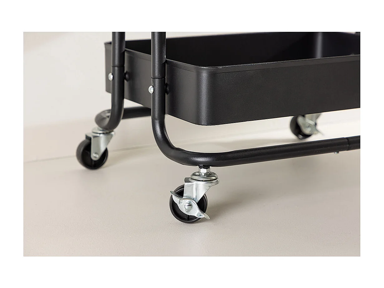 Étagère 4 Niveaux en Métal "Manaus" 104cm Noir