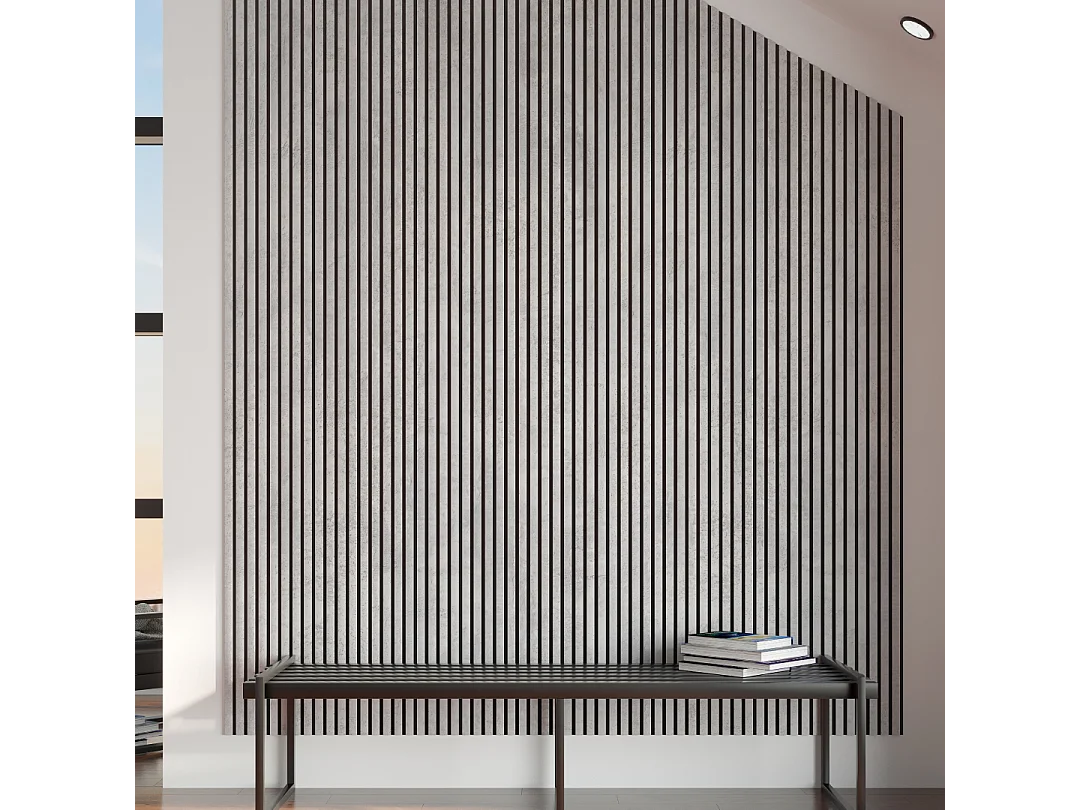 Protocole Home - Panneaux acoustiques décoratifs BELLA PRO 278 x 60 cm (MDF et feutrine acoustique).