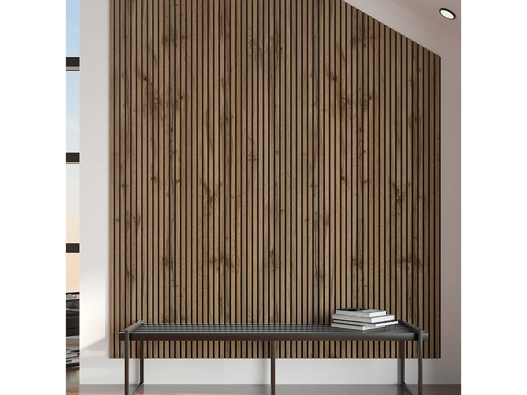 Protocole Home - Panneaux acoustiques décoratifs BELLA PRO 278 x 60 cm (MDF et feutrine acoustique).