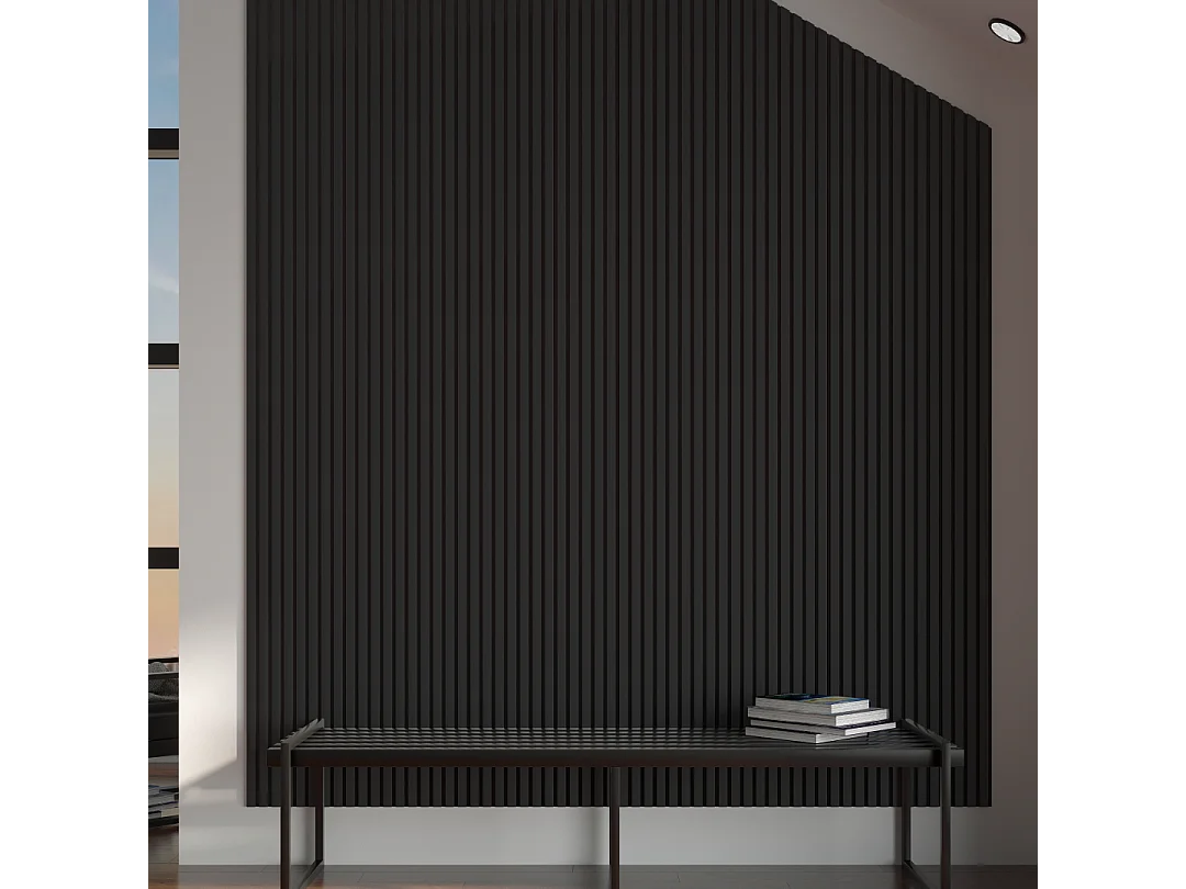 Protocole Home - Panneaux acoustiques décoratifs BELLA PRO 278 x 60 cm (MDF et feutrine acoustique).