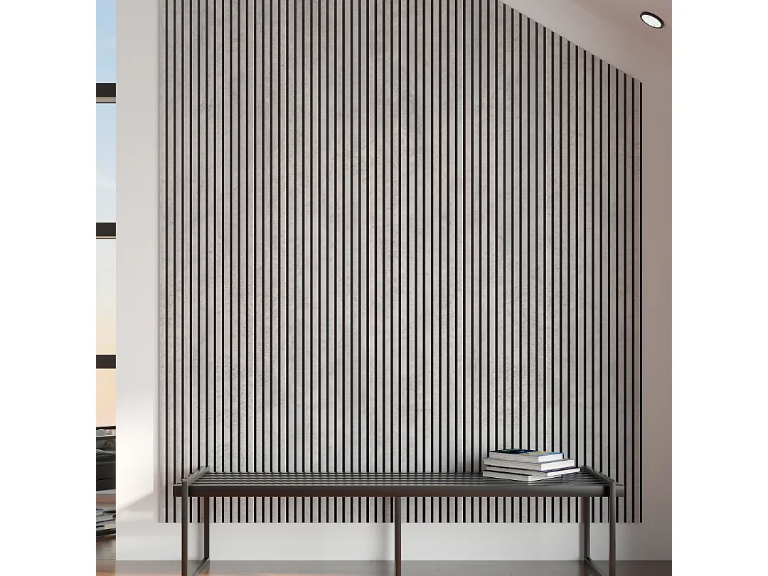 Protocole Home - Panneaux acoustiques décoratifs BELLA PRO 278 x 60 cm (MDF et feutrine acoustique).