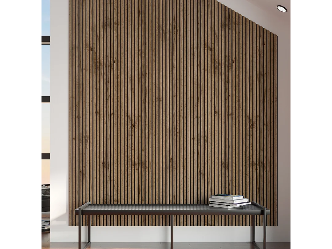 Protocole Home - Panneaux acoustiques décoratifs BELLA PRO 278 x 60 cm (MDF et feutrine acoustique).