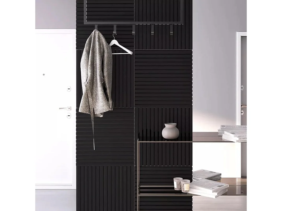 Protocole Home - Panneau acoustique scandinave 60 x 60 cm, 0,9 cm d'épaisseur, bois issu de foresterie durable et plastiques recyclés.