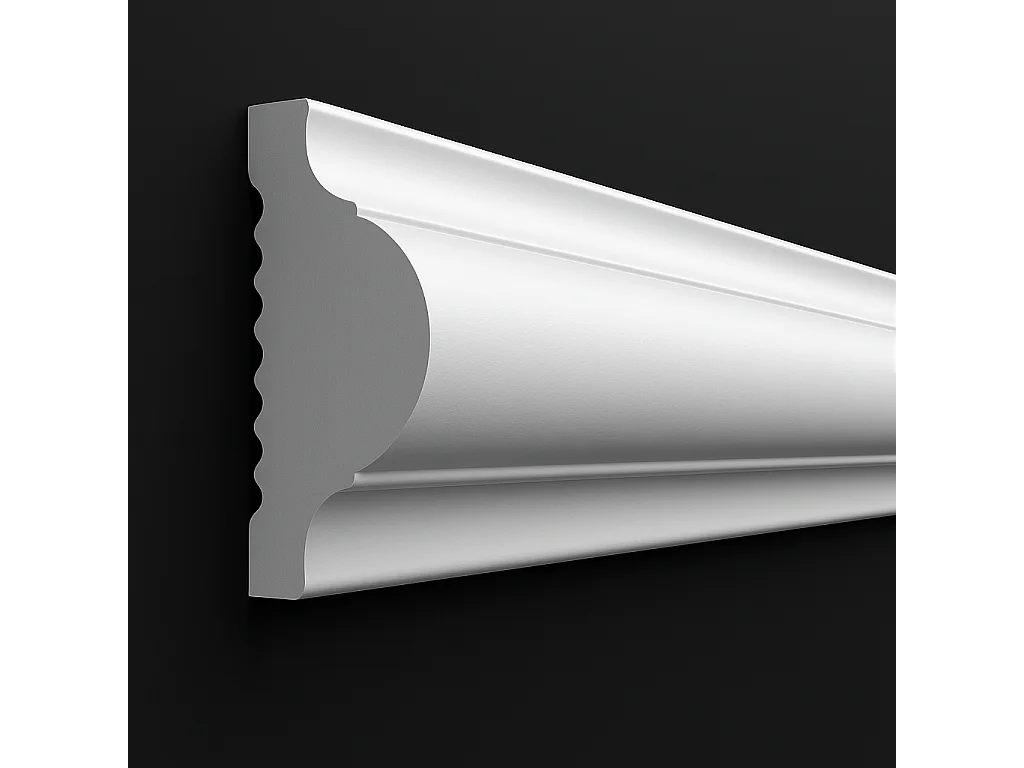 Protocole Home Moulure polymère peignable 2400 x 40 x 20 mm, blanc mat, facile à installer.