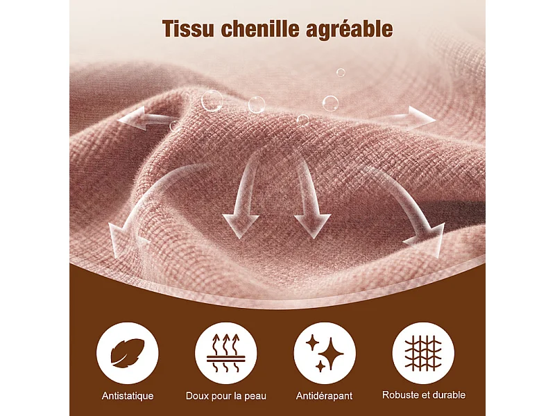 Pouf poire adulte pour chambre et salon – Confortable et moderne - Rouge