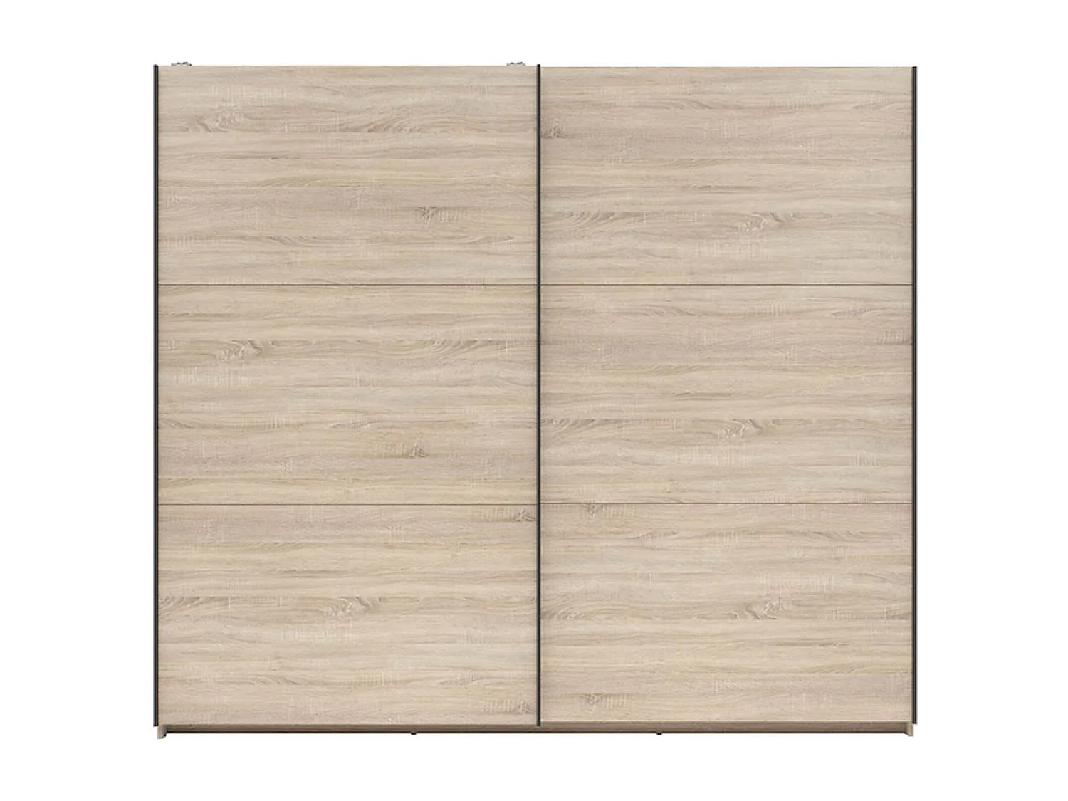 Armoire à 2 portes coulissante coloris chêne Sonoma - Longueur 220 x Profondeur 60 x Hauteur 195,5 cm