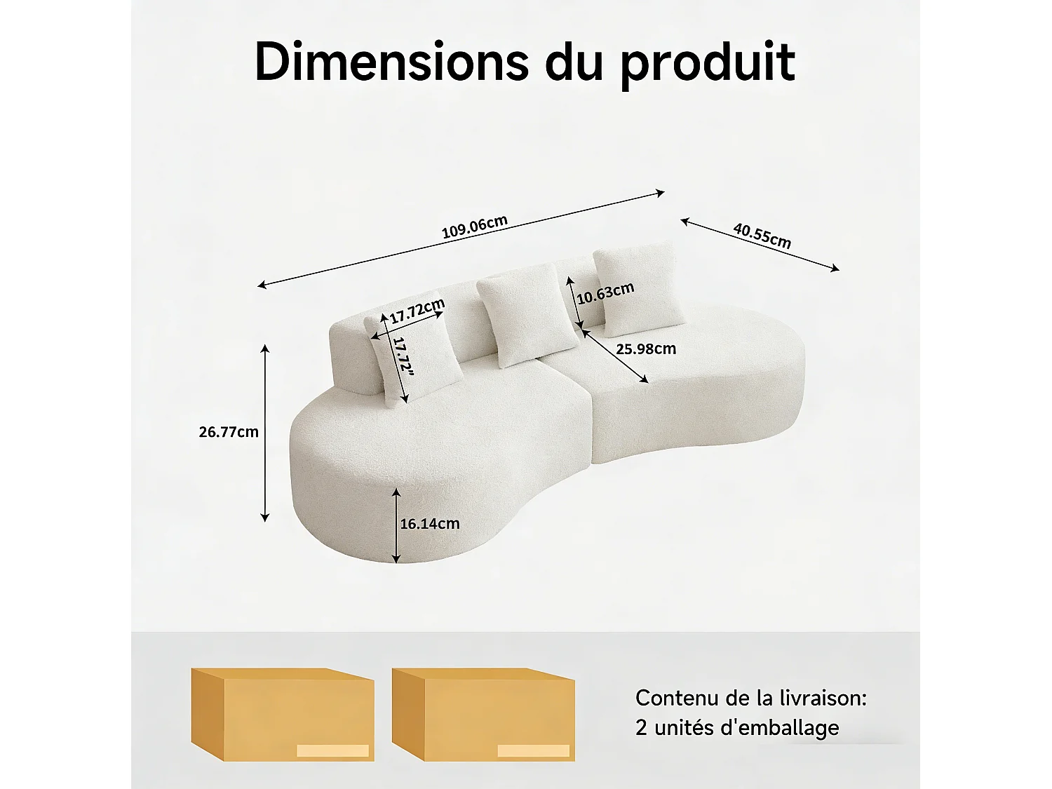 Aurora 1.0 - 3-zits ronde hoekbank - Zacht fluweel - gebogen design - heerlijk comfort - voor grote woonkamers en leefruimtes
