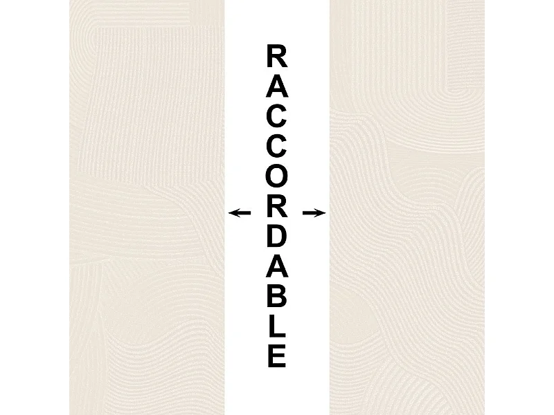 Crédence cuisine en aluminium - motif sable beige - 300x20 cm (en 3 bandeaux)