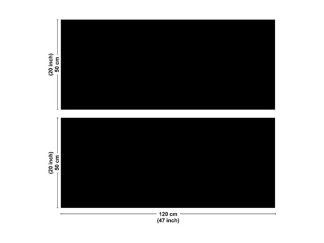 Crédence cuisine en aluminium - essentiel noir - 240x50 cm (en 2 bandeaux)