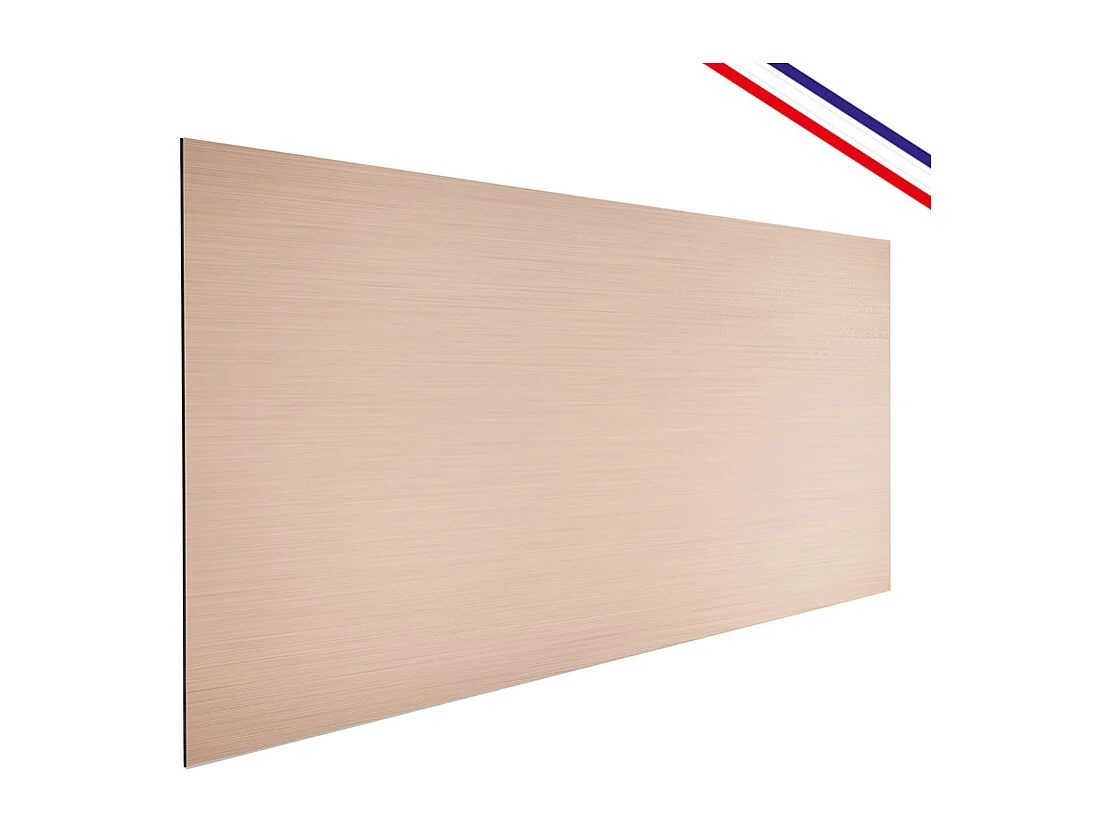 Crédence cuisine en aluminium - effet industriel rose - 300x20 cm (en 3 bandeaux)