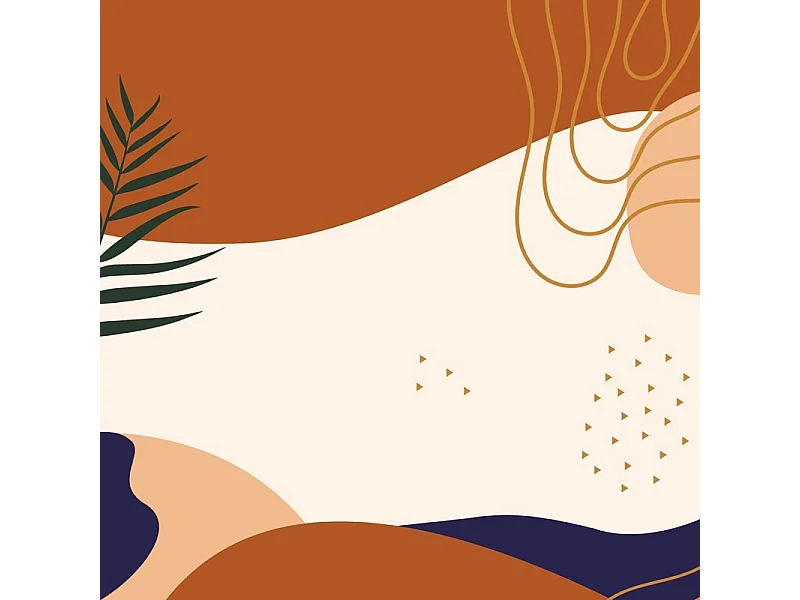 Crédence cuisine en aluminium - design orange - 240x50 cm (en 2 bandeaux)