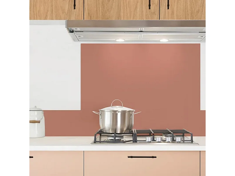 Fond de hotte en aluminium - essentiel terracotta - 70x90 cm