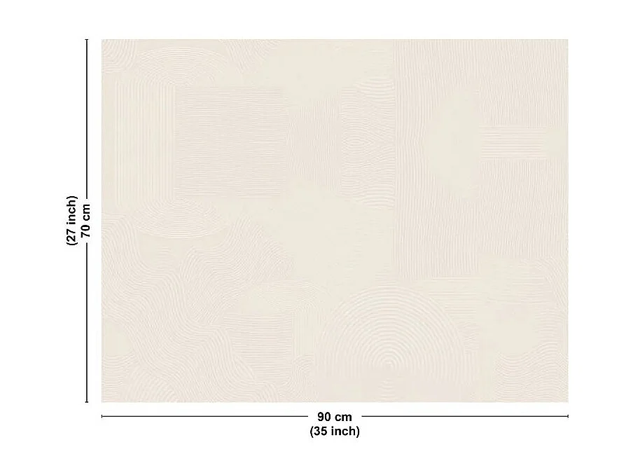 Fond de hotte en aluminium - motif sable beige - 70x90 cm