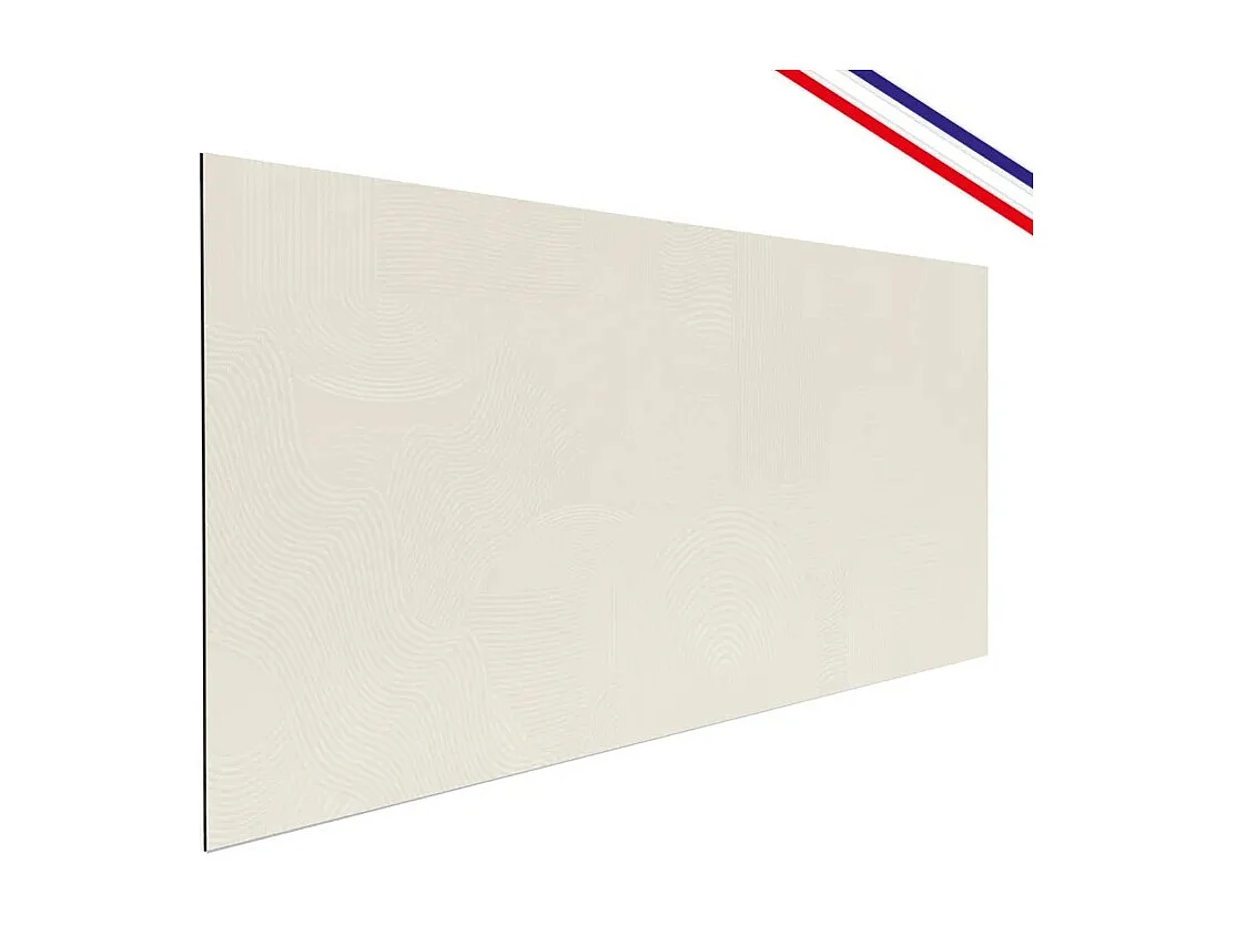 Fond de hotte en aluminium - motif sable beige - 70x90 cm