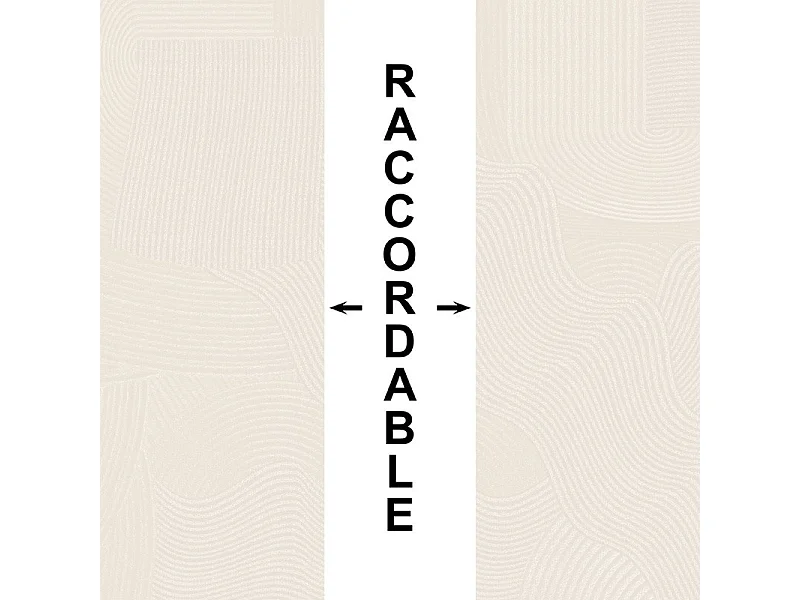 Fond de hotte en aluminium - motif sable beige - 70x90 cm