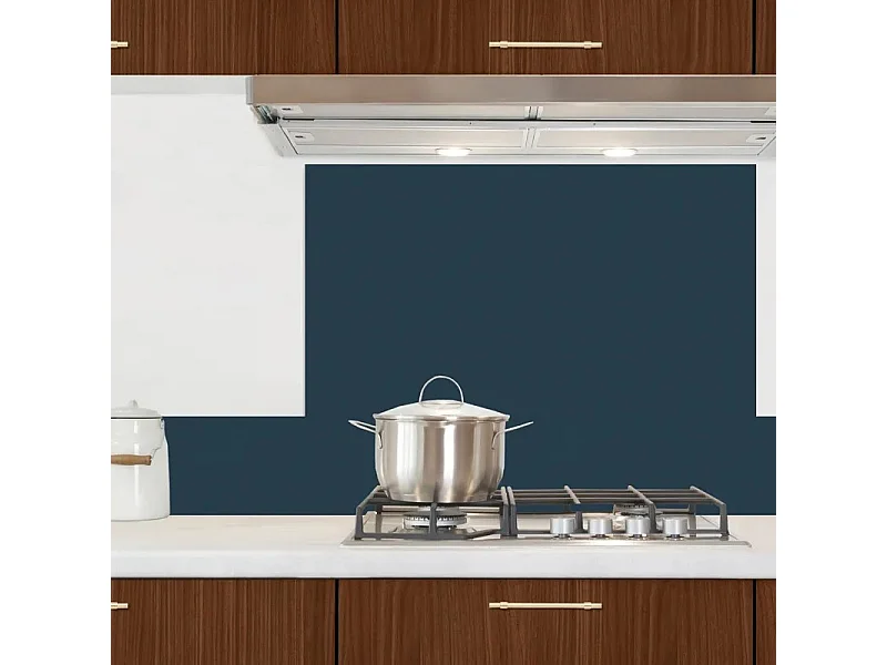 Crédence cuisine en aluminium - essentiel bleu nuit - 300x20 cm (en 3 bandeaux)