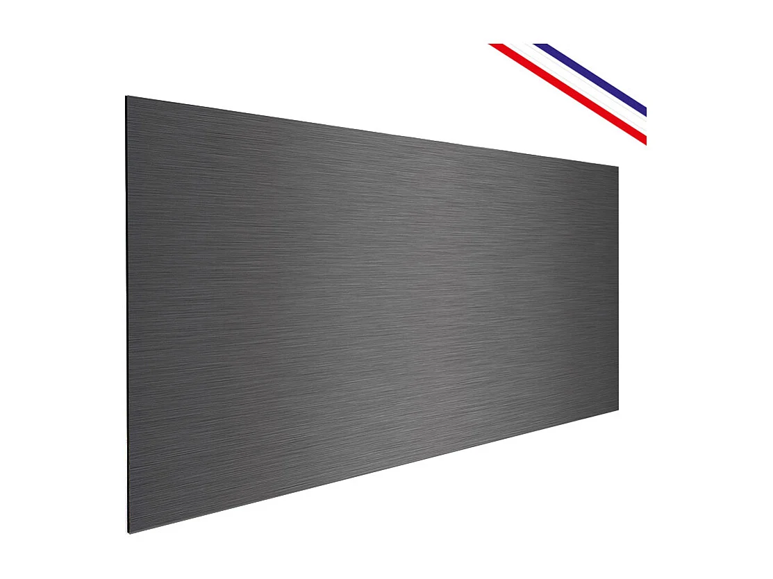 Fond de hotte en aluminium - effet industriel gris anthracite - 70x60 cm