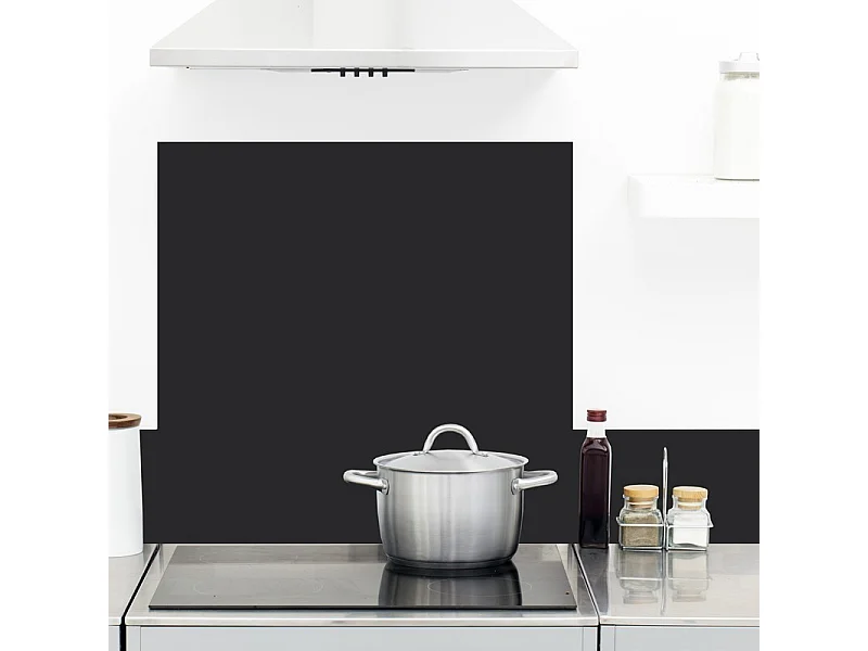 Crédence cuisine en aluminium - effet ardoise gris - 300x20 cm (en 3 bandeaux)