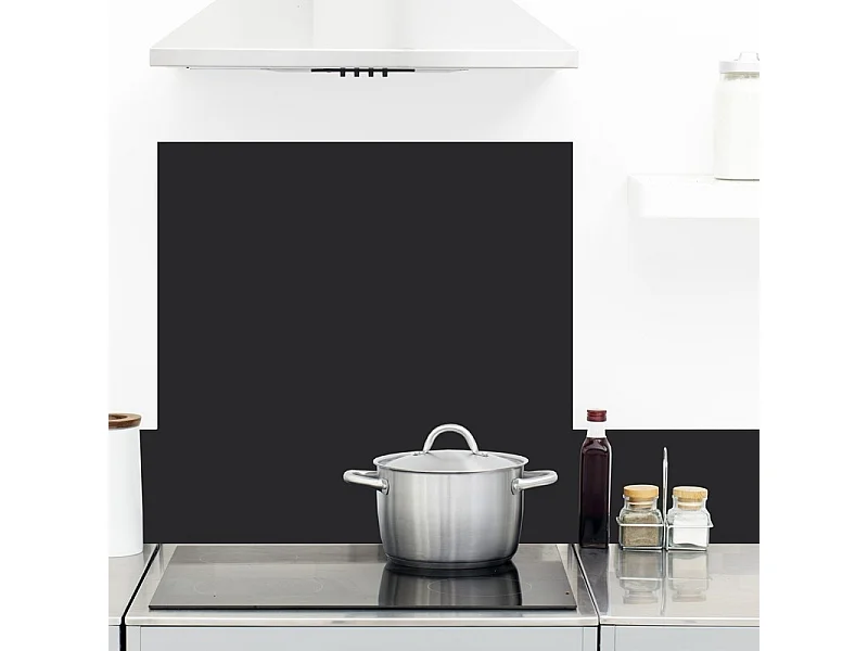 Crédence cuisine en aluminium - effet ardoise gris RAL7016 - 300x20 cm (en 3 bandeaux)