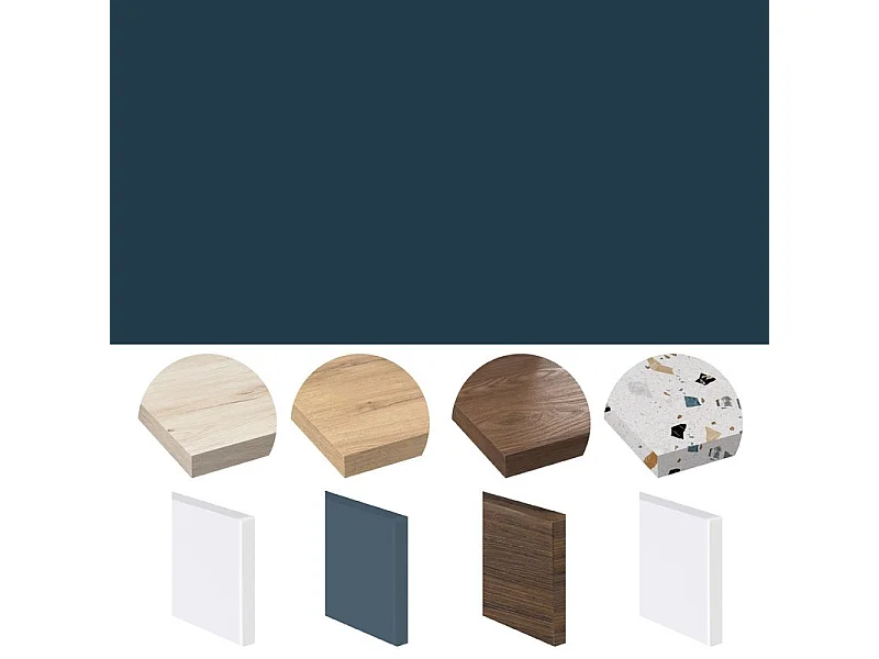 Crédence cuisine en aluminium - essentiel bleu nuit - 360x50 cm (en 3 bandeaux)