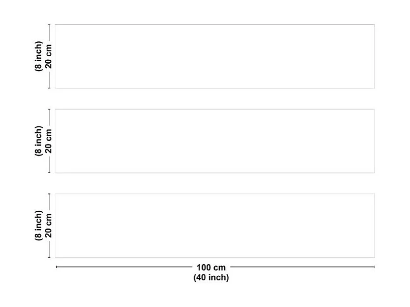 Crédence cuisine en aluminium - essentiel blanc - 300x20 cm (en 3 bandeaux)