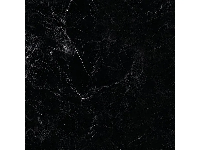 Fond de hotte en aluminium - effet marbre noir - 70x90 cm