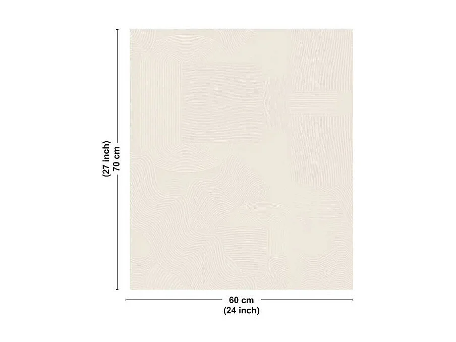 Fond de hotte en aluminium - motif sable beige - 70x60 cm