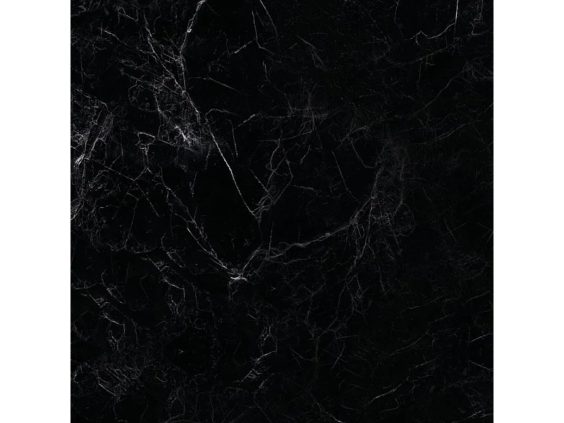 Fond de hotte en aluminium - effet marbre noir - 70x60 cm