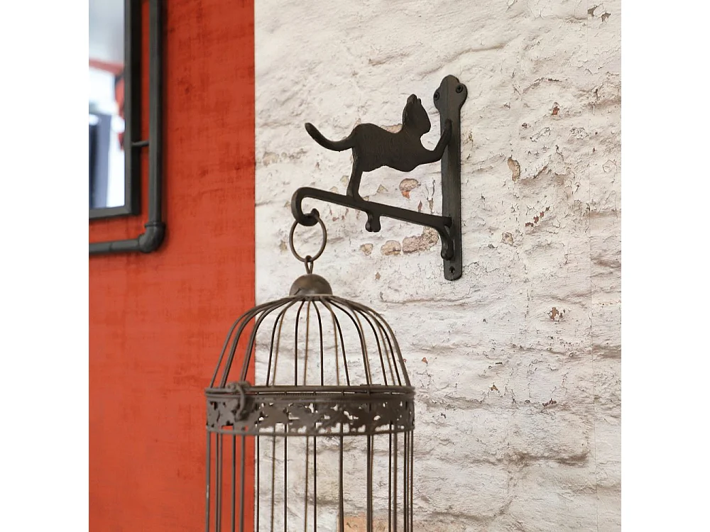 Potence murale fonte marron 26 x 23 cm