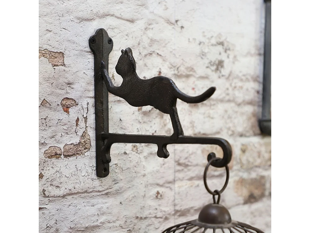 Potence murale fonte marron 26 x 23 cm