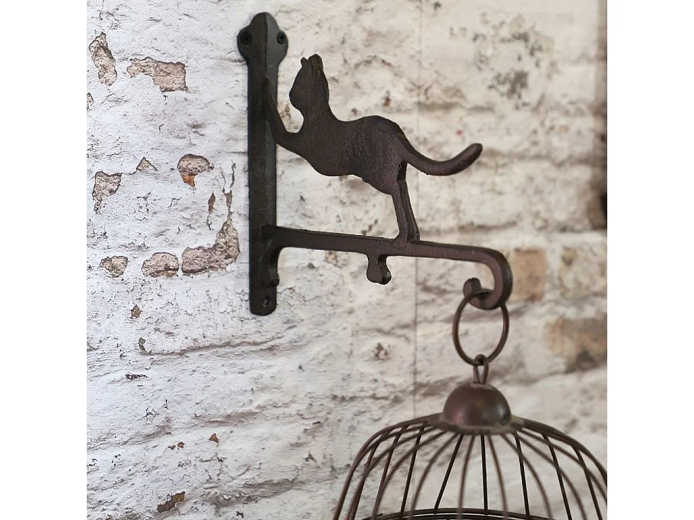 Potence murale fonte marron 26 x 23 cm