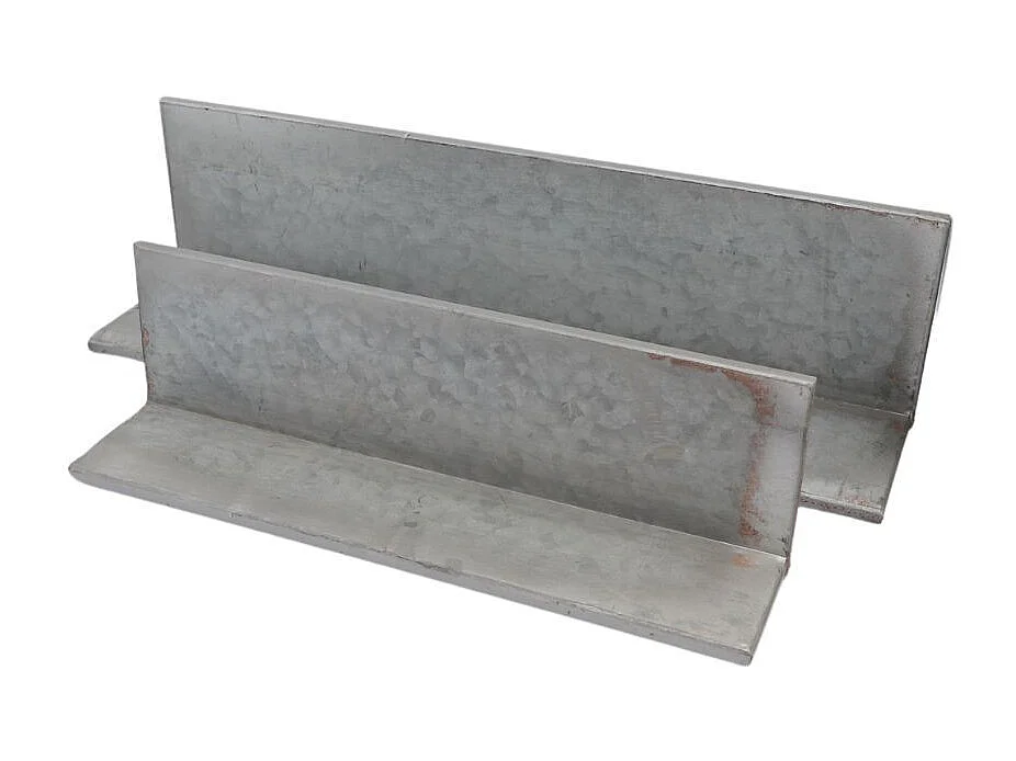 Set de 2 étagères en métal gris L.55-42 cm