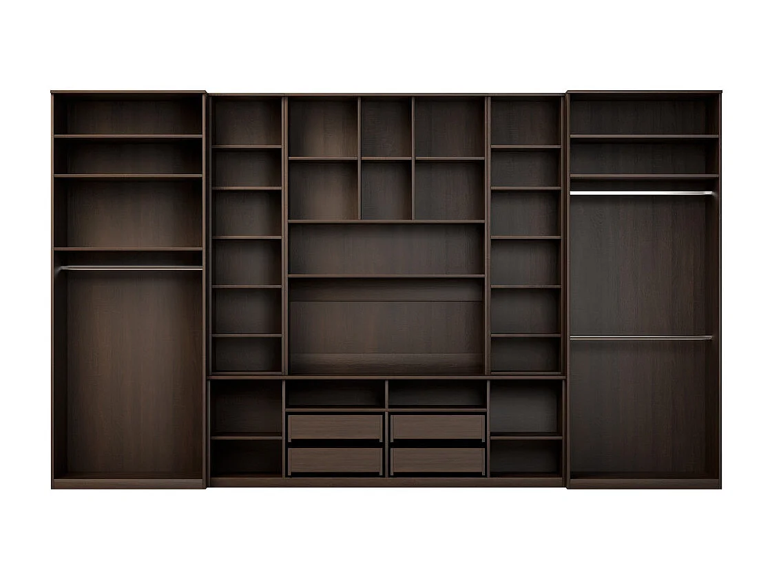 Parete attrezzata con grandi armadi e pensili SAWA – Direttamente dal produttore EMEBLAST