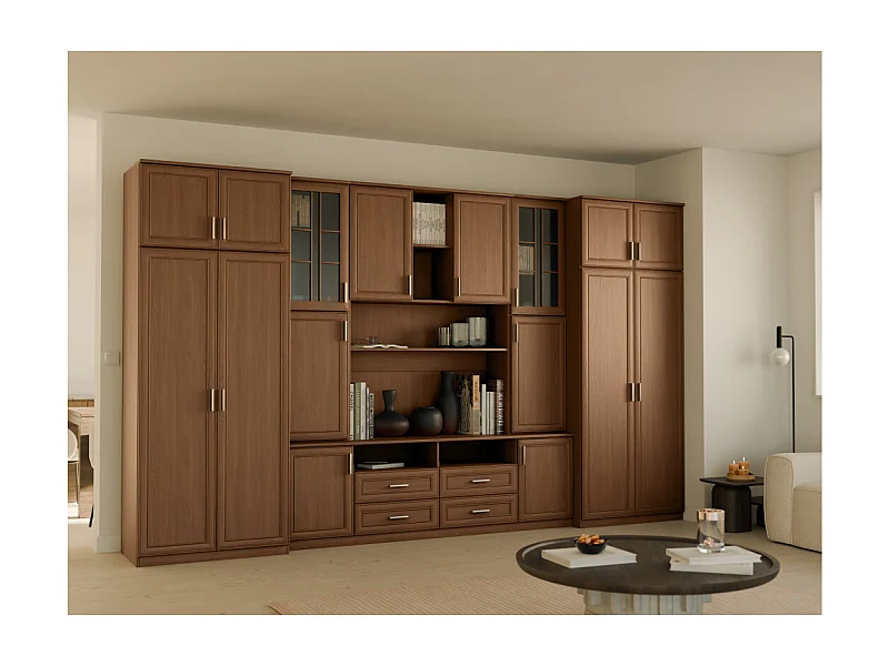 Meuble de séjour complet avec grandes armoires et rangements hauts SAWA – Direct fabricant EMEBLAST