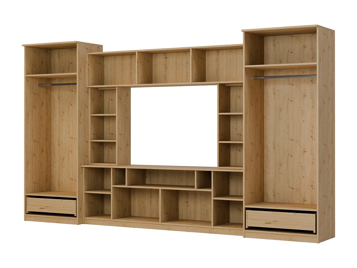 Parete attrezzata con grandi armadi e pensili – Direttamente dal produttore EMEBLAST