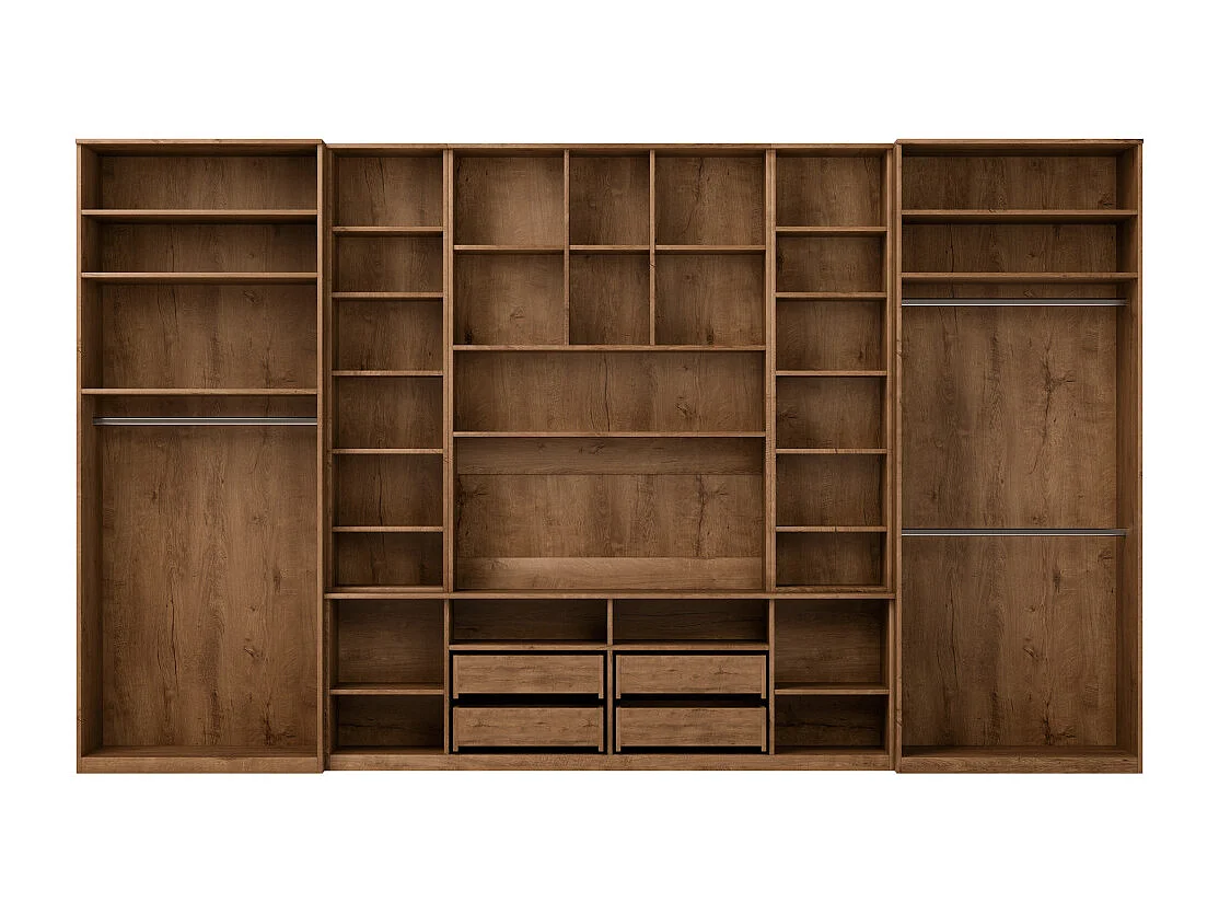 Parete attrezzata con grandi armadi e pensili SAWA – Direttamente dal produttore EMEBLAST