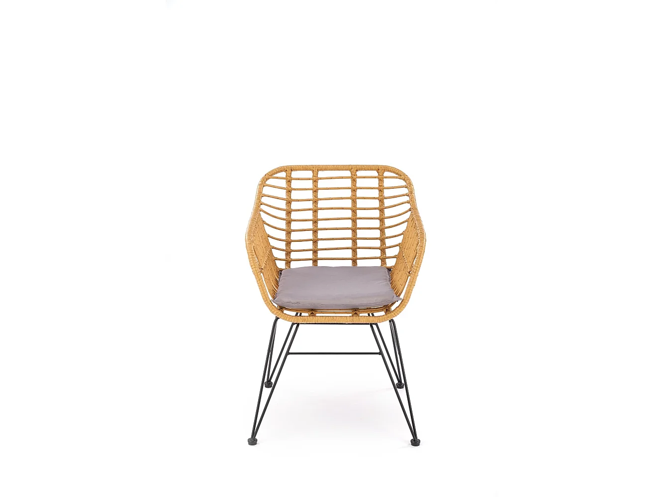 Chaise d'extérieur en rotin synthétique 55x42 cm