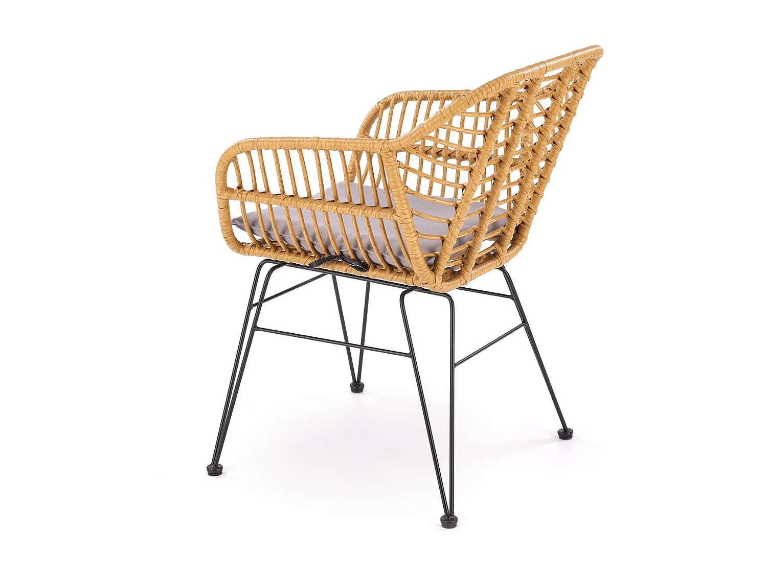 Chaise d'extérieur en rotin synthétique 55x42 cm