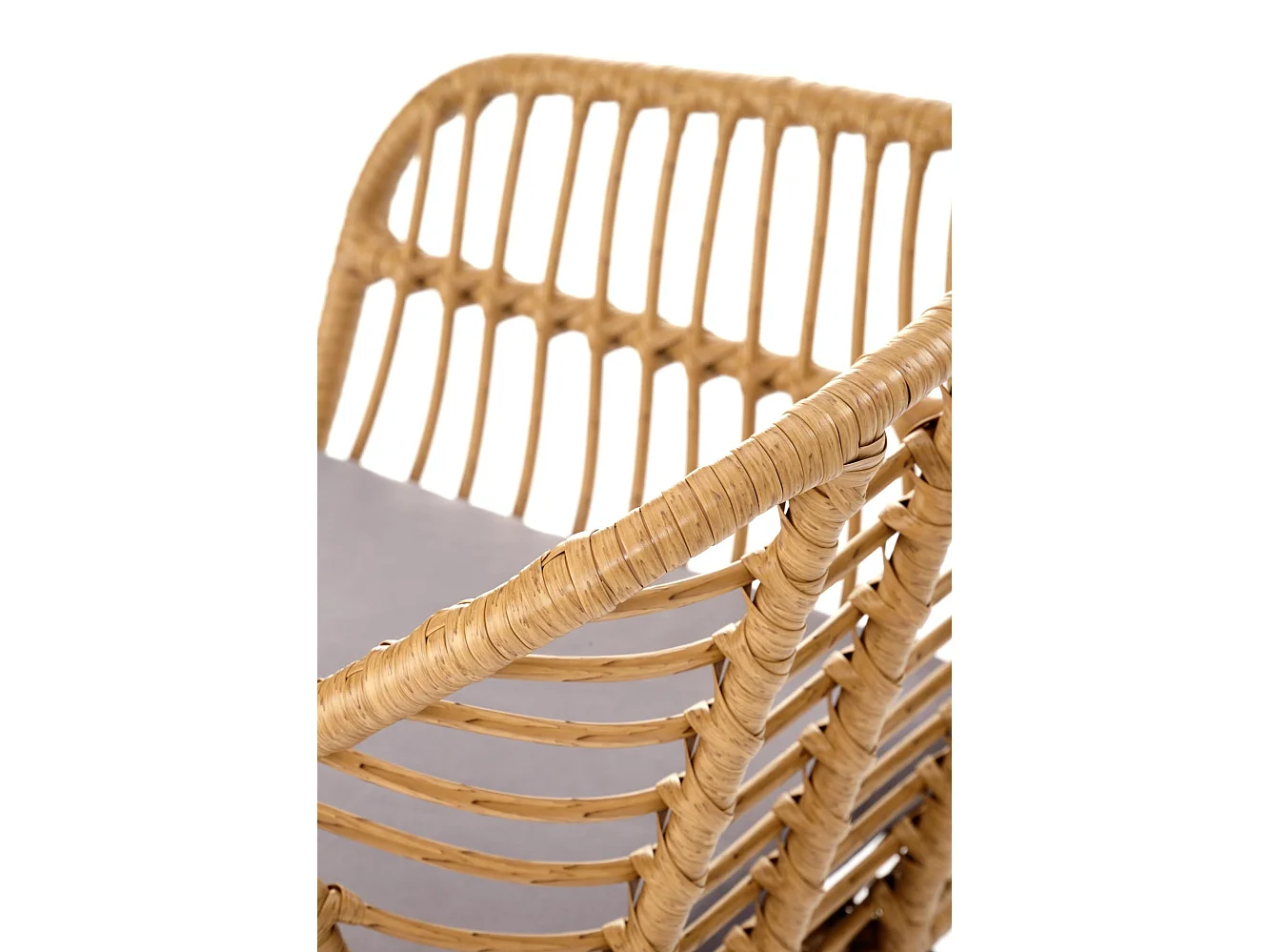 Chaise d'extérieur en rotin synthétique 55x42 cm