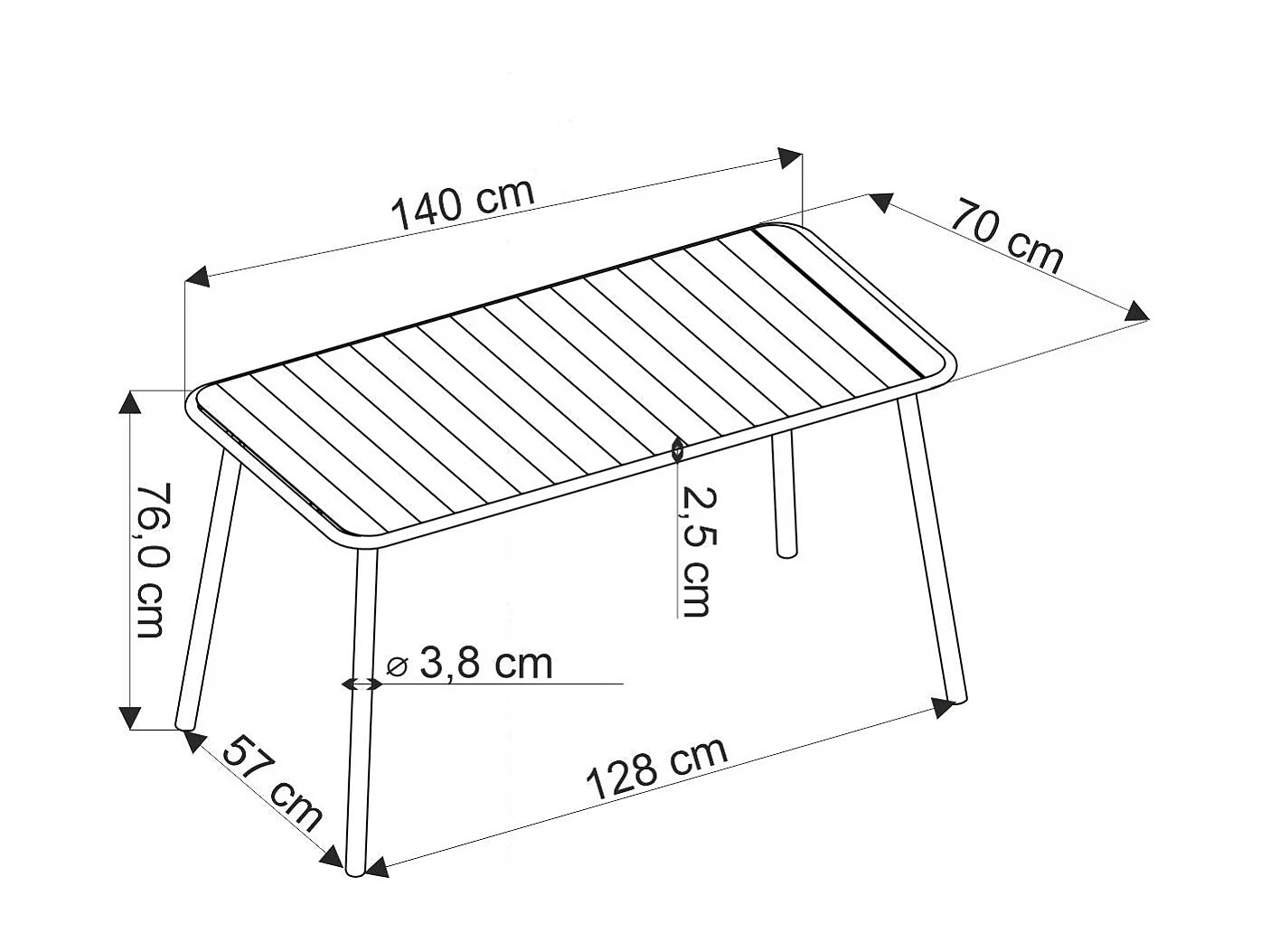 Table pour 4/6 personnes