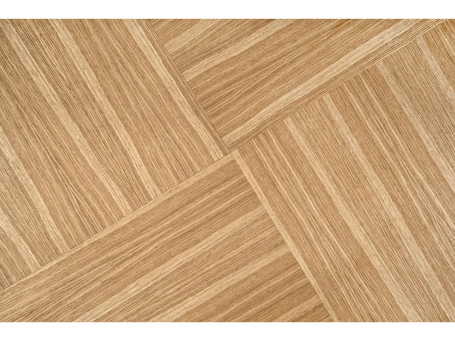 Table ronde MDF plaqué chêne pied noir Ø120 cm