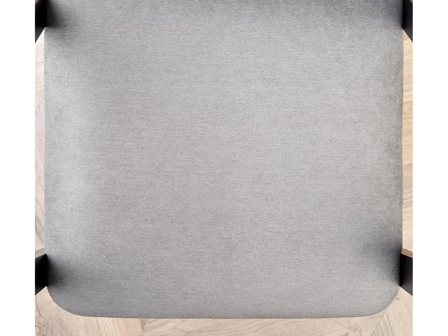 Table ronde MDF plaqué chêne pied noir Ø120 cm