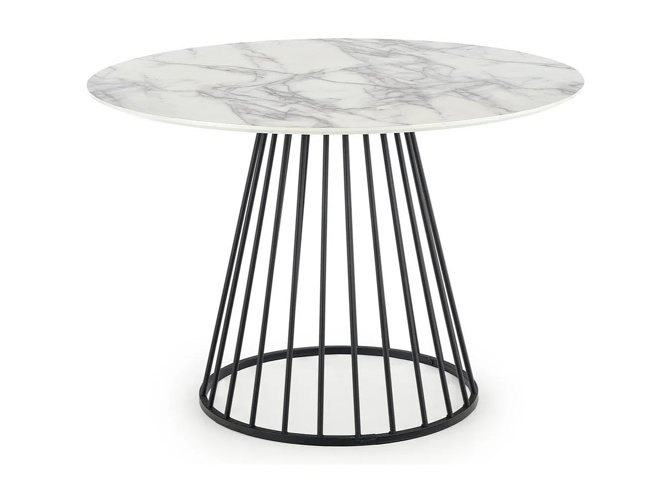 Table ronde en marbre pour 4 personnes 110x75 cm