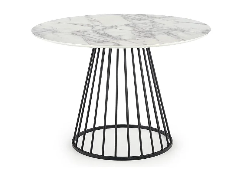 Table ronde en marbre pour 4 personnes 110x75 cm