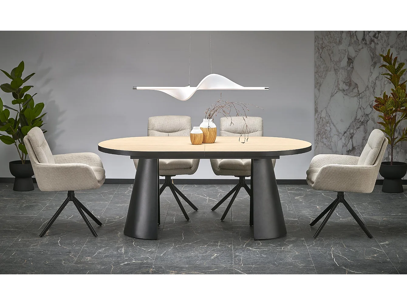 Table extensible pour 6/8 personnes 180/240x100 cm