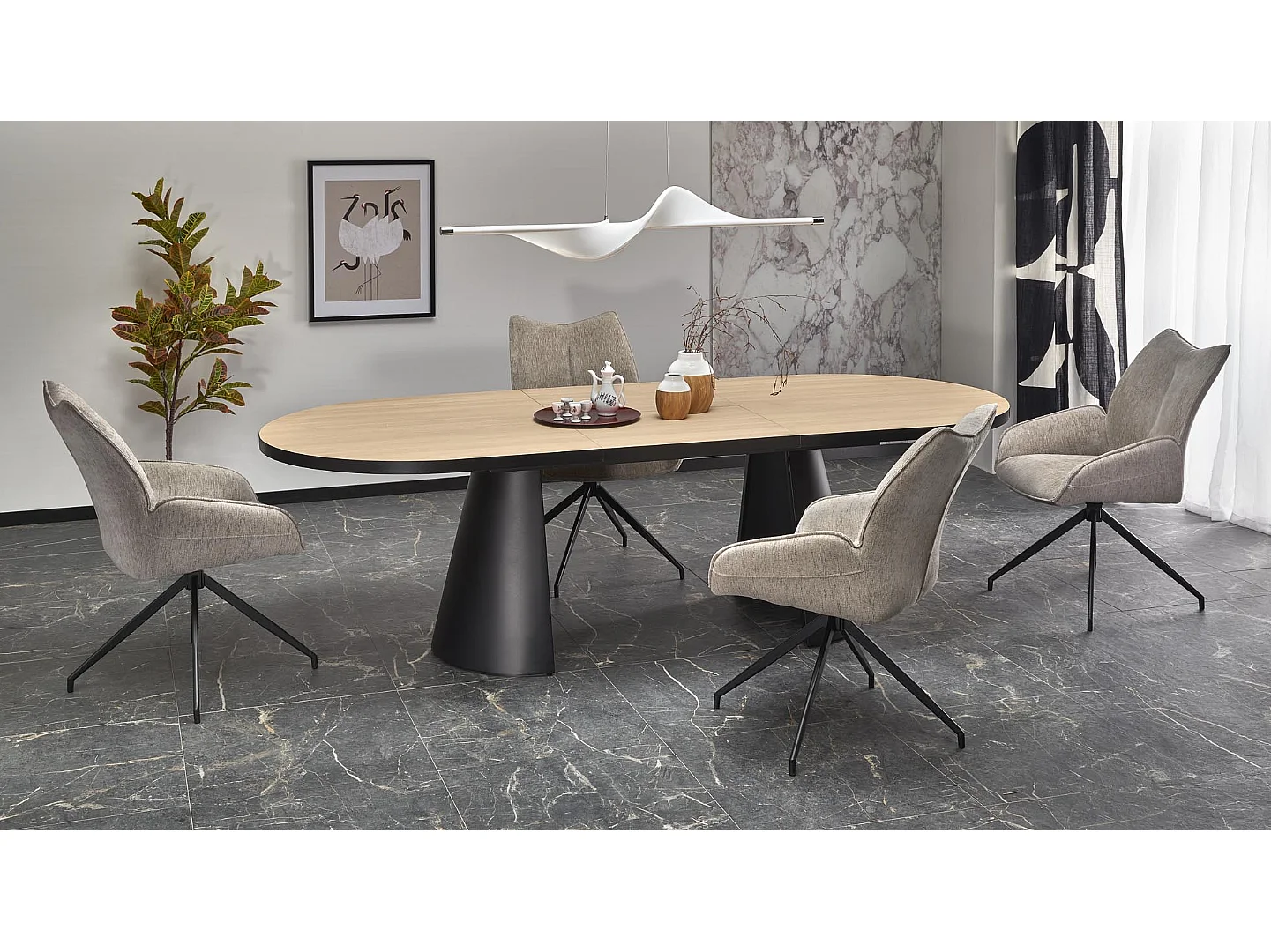Table extensible pour 6/8 personnes 180/240x100 cm