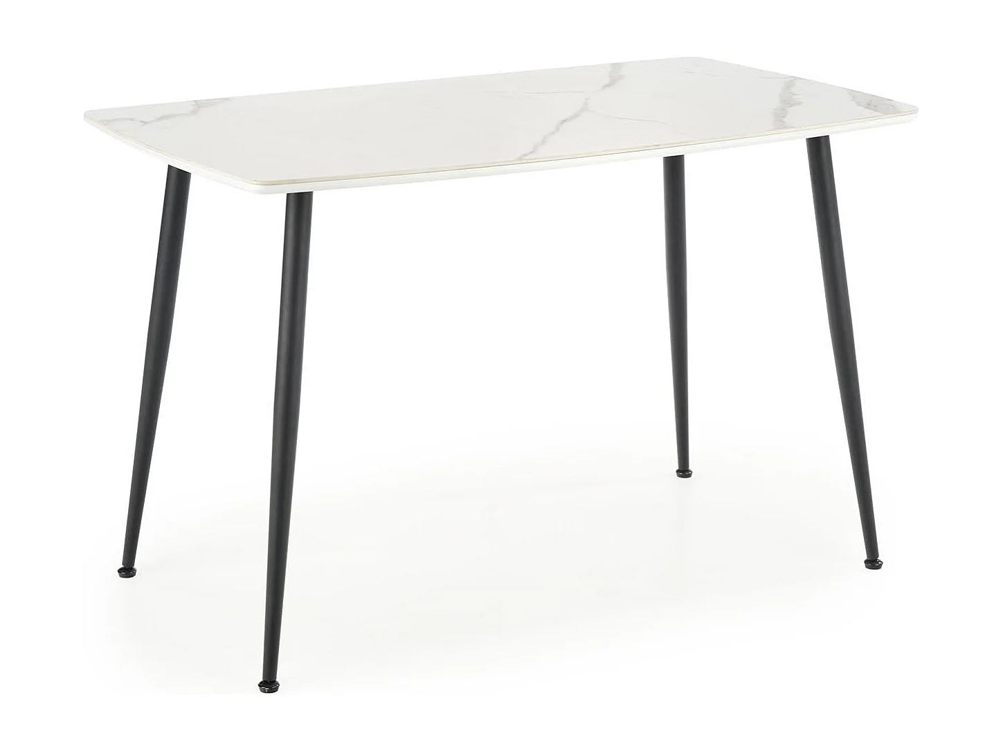 Table blanche pour 4 personnes 120x70 cm