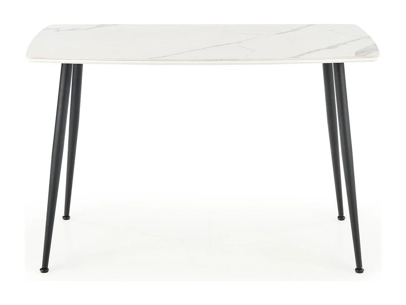 Table blanche pour 4 personnes 120x70 cm