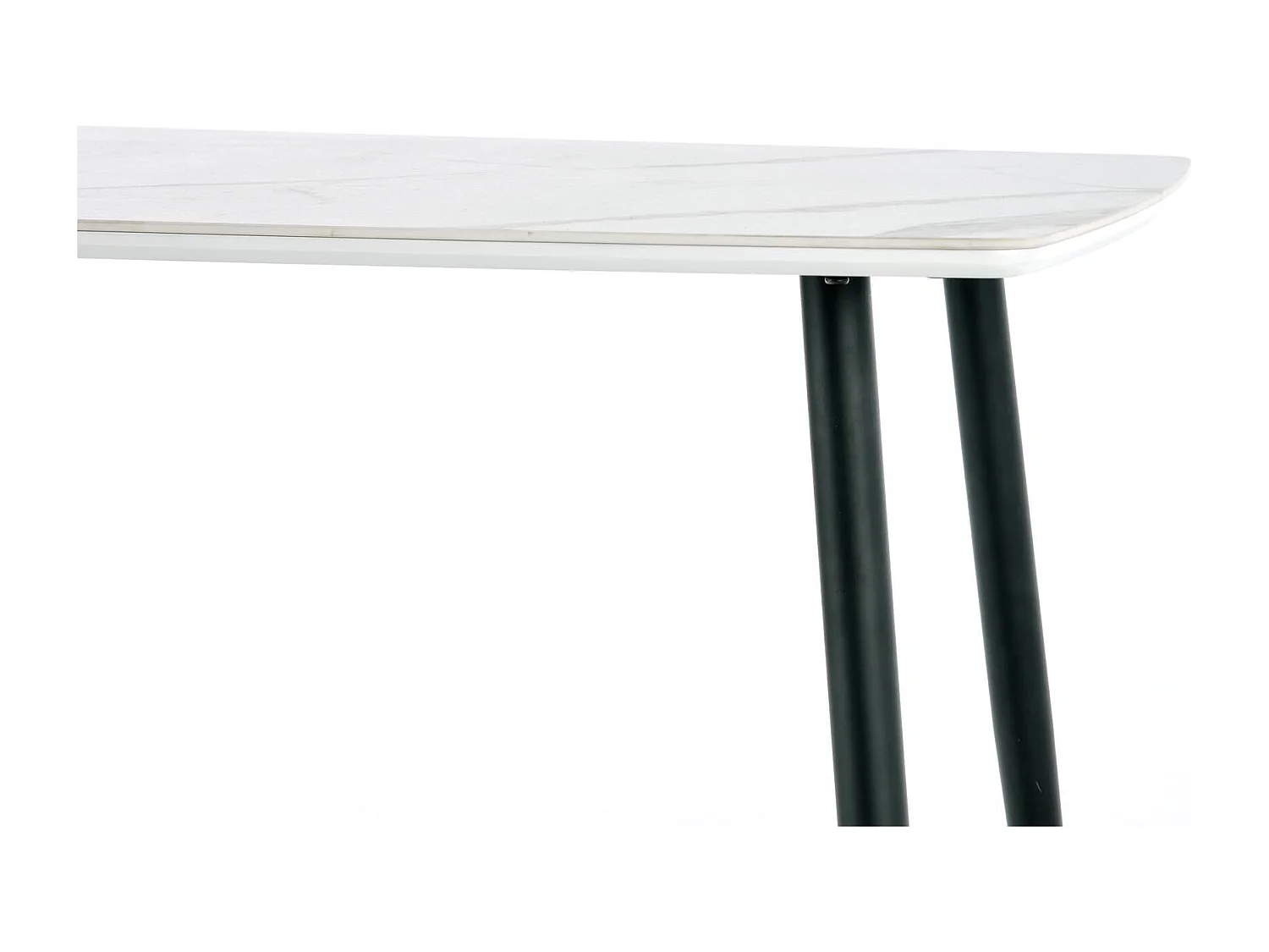 Table blanche pour 4 personnes 120x70 cm